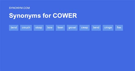 Full list of antonyms for Cower is here. . Cower antonyms